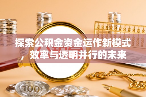 广饶探索公积金资金运作新模式，效率与透明并行的未来