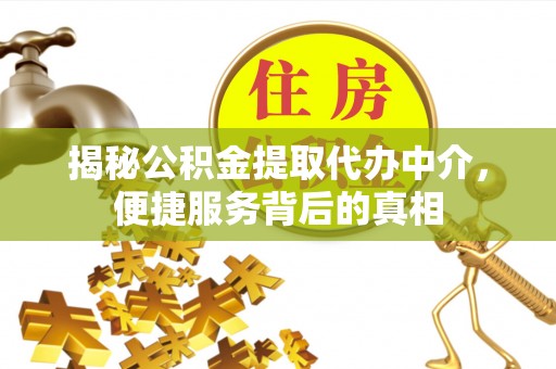 广饶揭秘公积金提取代办中介，便捷服务背后的真相