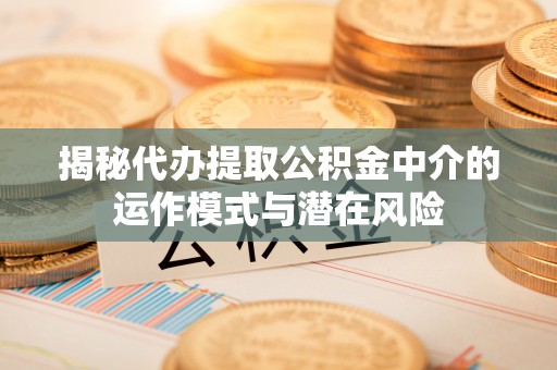 广饶揭秘代办提取公积金中介的运作模式与潜在风险