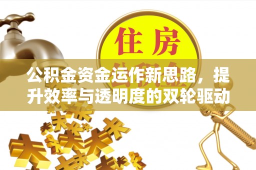 广饶公积金资金运作新思路，提升效率与透明度的双轮驱动