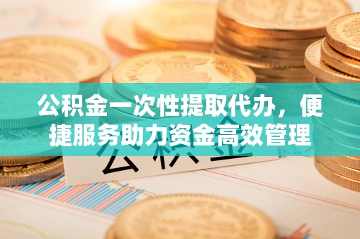 广饶公积金一次性提取代办，便捷服务助力资金高效管理