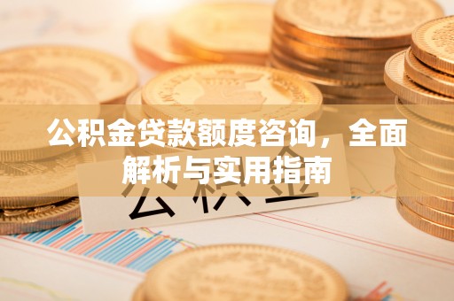 广饶公积金贷款额度咨询，全面解析与实用指南